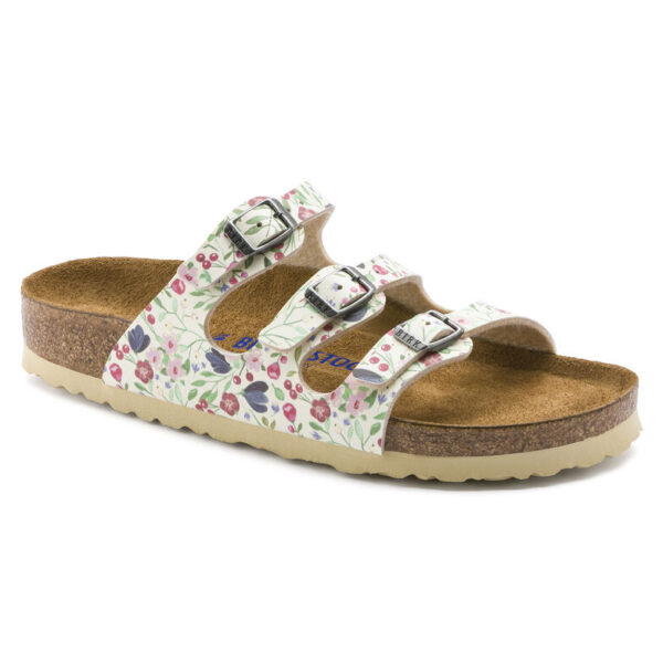 Birkenstock Florida Birko-Flor Meadow Flowers Beige