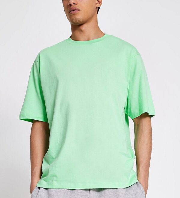 River Island Light Green Oversized T-shirt