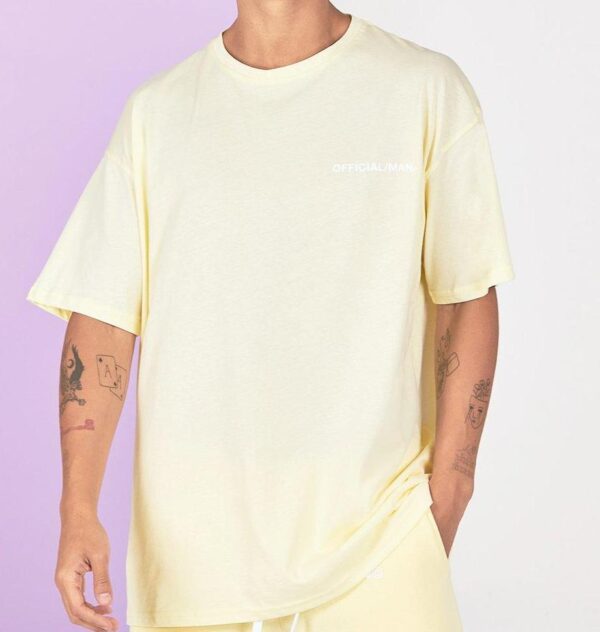 Boohoo Oversized Official Man Front Back Print T-shirt