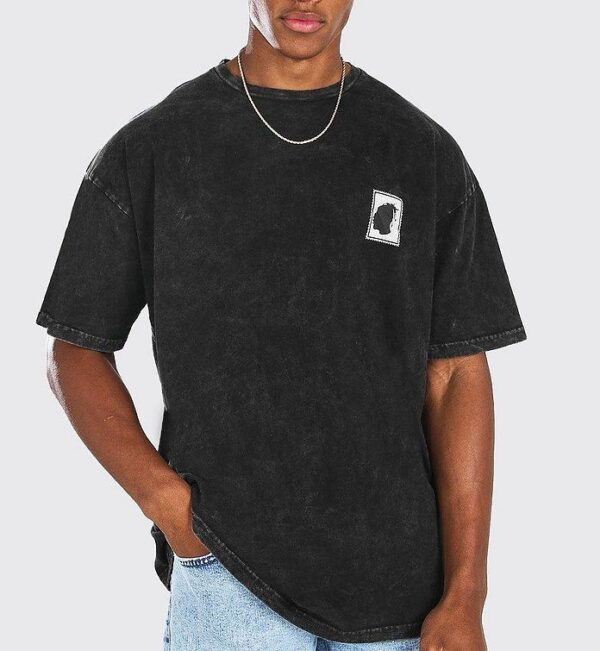 Burna Boy Oversized Stamp Acid Wash T-Shirt