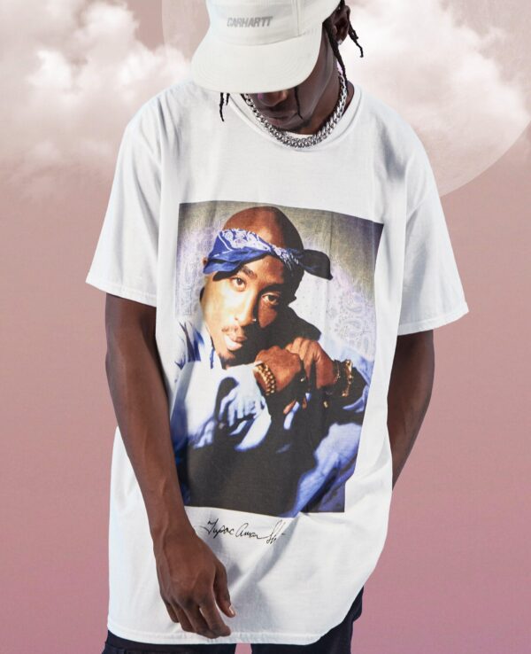 Oversized Tupac Bandana License T-Shirt